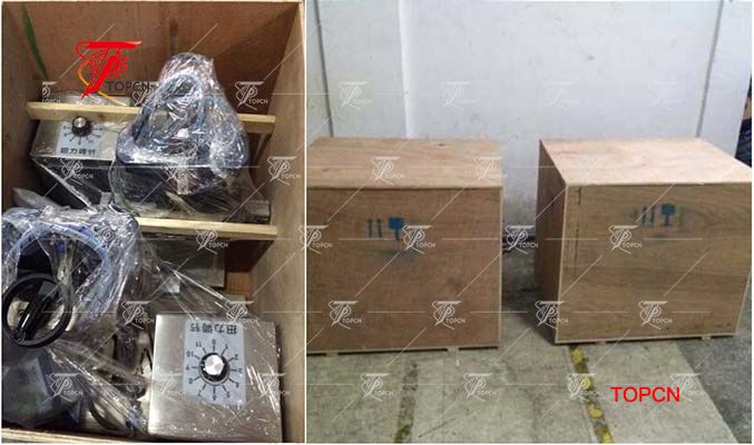 Israel customer purchased small semi automatic manual plastic bottle capping machine