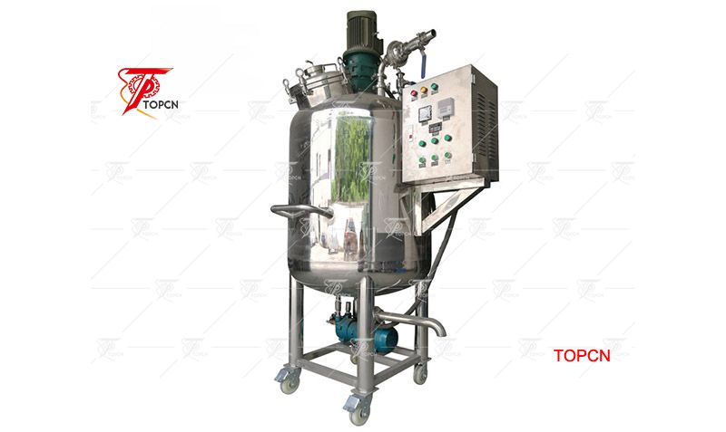 500 Liter Stainless Steel  Cosmetic High Shear Mixing Tank Price With Circulating Pump 