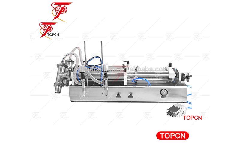 Manufacturer china two heads pneumatic semi automatic mineral water liquid filling machine 