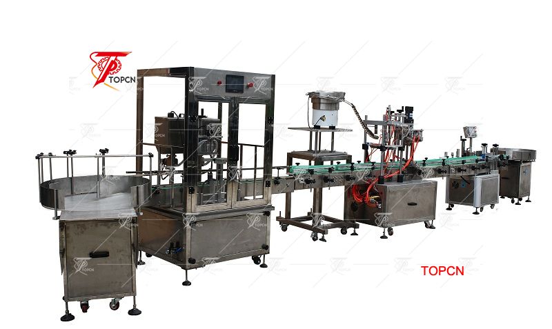 Automatic Spray Bottle Filling Capping and Labeling Machine 