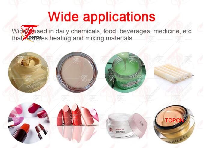 Hot sale semi automatic mixing and heating lipstick bottle filler paste filling machine for cosmetics cream