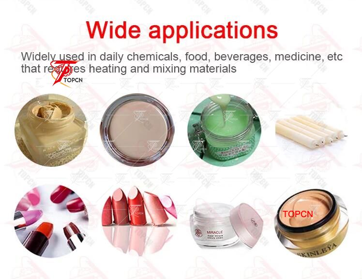 Automatic thai herbal balm cosmetic cream hot wax grease filling machine with mixing