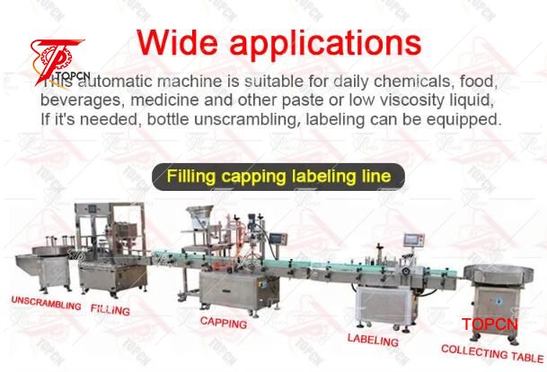 Automatic spray bottle filling capping and labeling machine
