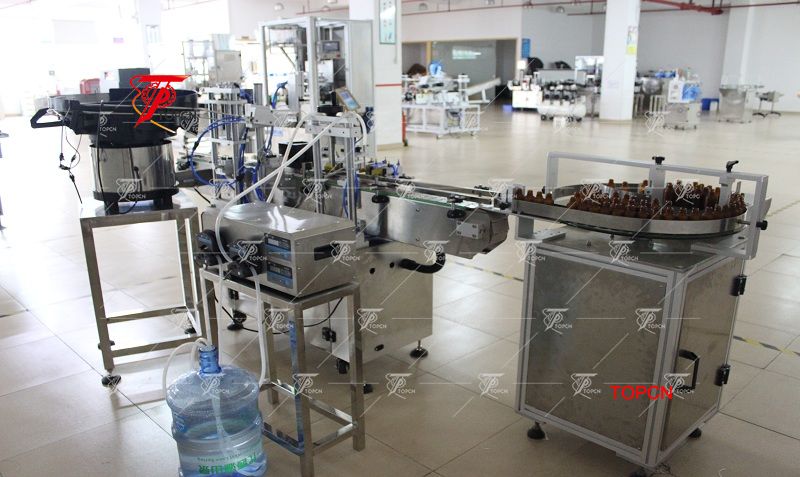 Automatic 5-30ml dropper bottle filing capping machine