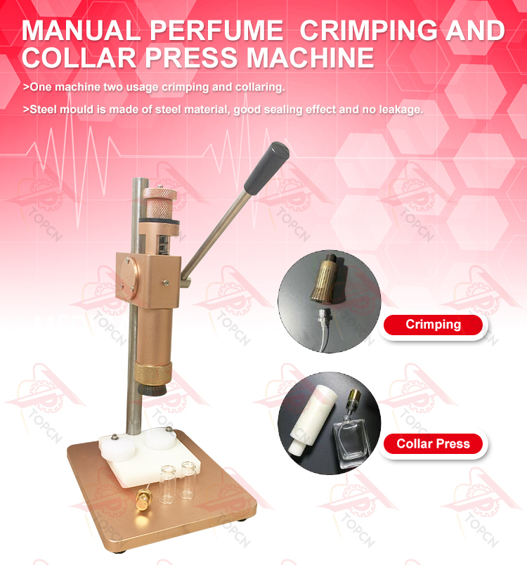 Manual Perfume Glass Bottle Crimping  Machine Capper