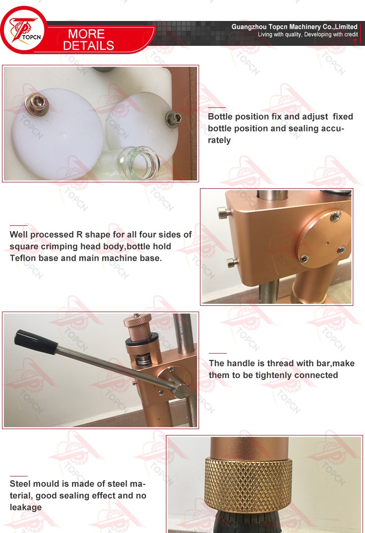 Manual Perfume Glass Bottle Crimping  Machine Capper