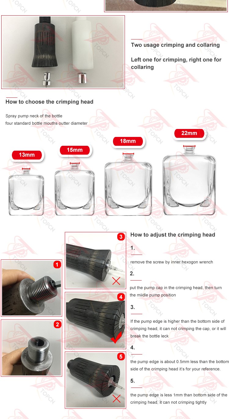 Manual Perfume Glass Bottle Crimping  Machine Capper