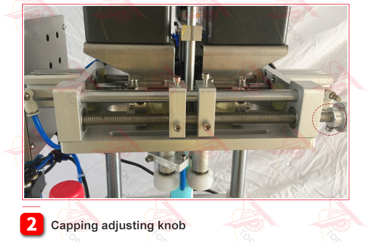 Pneumatic desktop bottle shampoo cosmetic capping machine