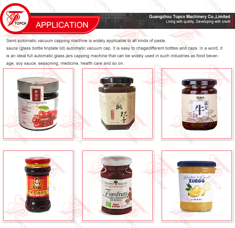 Semi Automatic Vacuum Jar Capping Machine