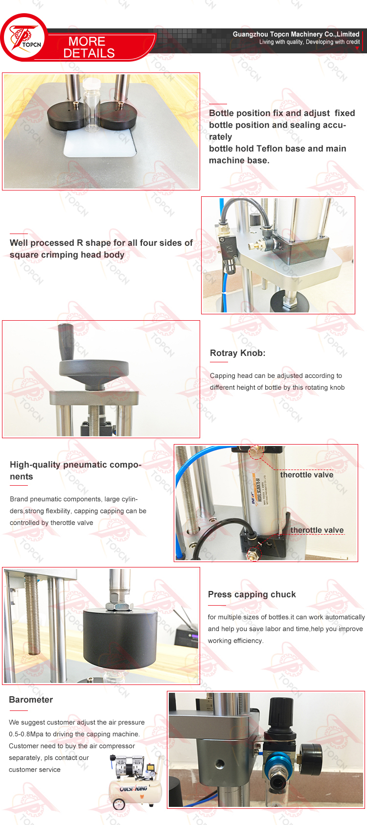 Semi Automatic Press Capping Machine