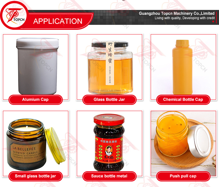 Pneumatic Desktop Cap Press Bottle Jar Sealing Capping Machine
