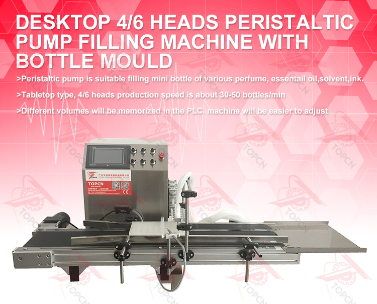 TAFM-609 Automatic peristaltic pump filling machine with bottle mould tray