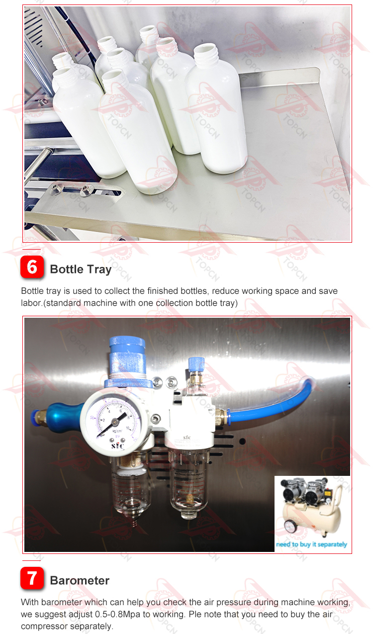 Automatic 4 Heads Diving Head Magnetic Pump Liquid Machine