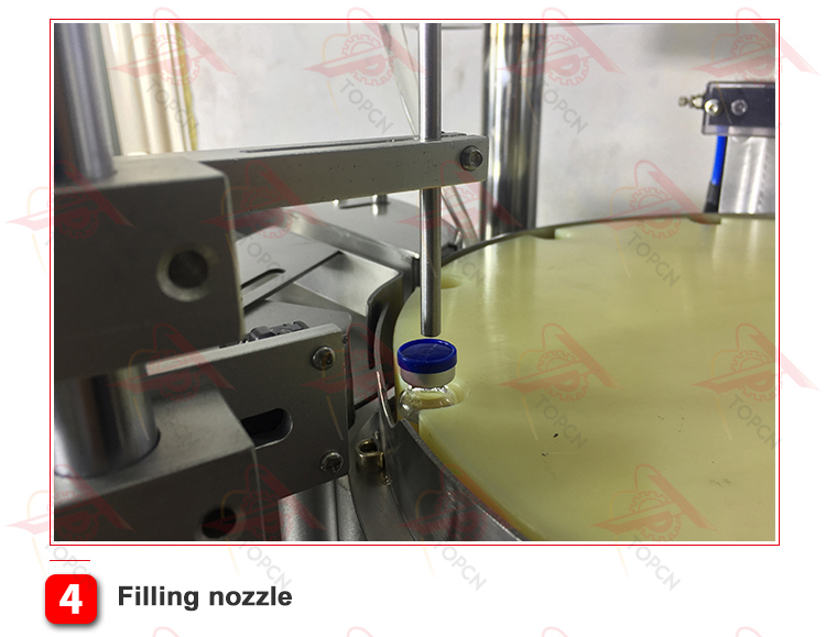 Desktop Cosmetic Essential Oil Eye Drops Liquid Filler Rotary Automatic 2 In 1 Small Glass Bottle Vial Filling Capping Machine