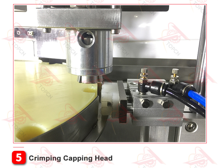 Desktop Cosmetic Essential Oil Eye Drops Liquid Filler Rotary Automatic 2 In 1 Small Glass Bottle Vial Filling Capping Machine