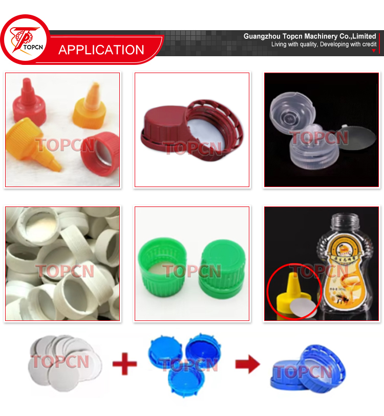 Customization Packing Machine Automatic Plastic Bottle Induction Cap Lid Lining Aluminium Foil Wad Pad Inserting Feeding Machine