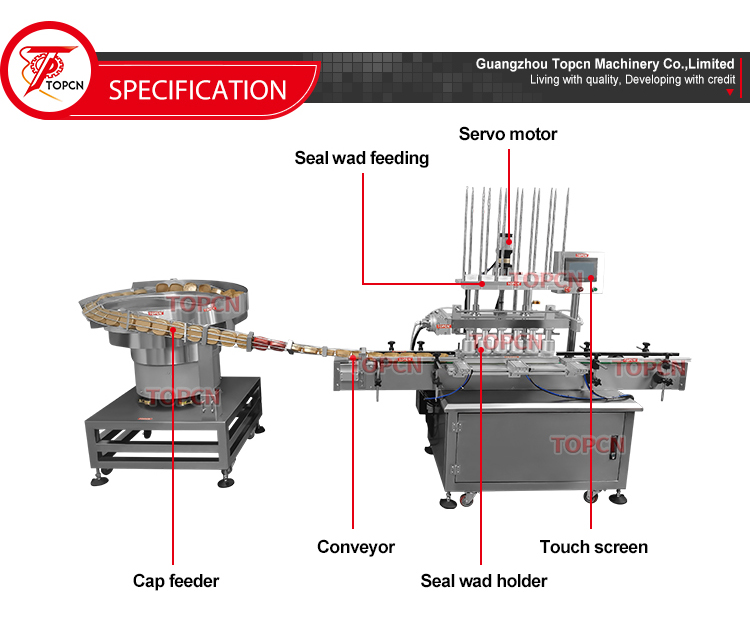 Customization Packing Machine Automatic Plastic Bottle Induction Cap Lid Lining Aluminium Foil Wad Pad Inserting Feeding Machine