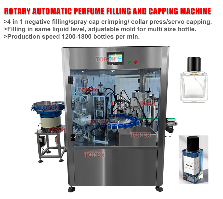 Monoblock Automatic 10ml 30ml 50ml Cologne Spray Liquid Fragrance Filler Bottle Perfume Filling Machine