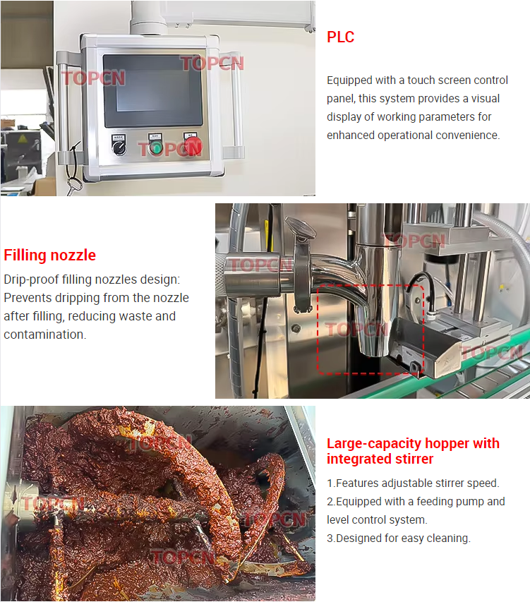 Fully Automatic Glass Bottle Ketchup Jam Peanut Butter Chili Sauce Filling Machine Line