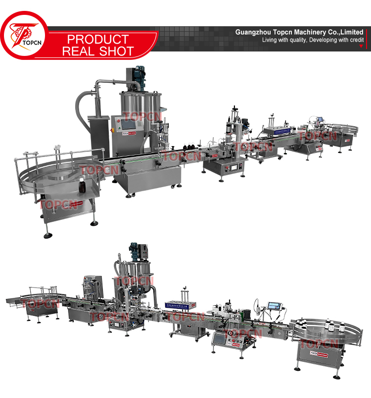 Automatic Tomato Ketchup Jam Jar Paste Chili Sauce Bottle Filler Tabletop Filling Capping and Labeling Machine Production Line