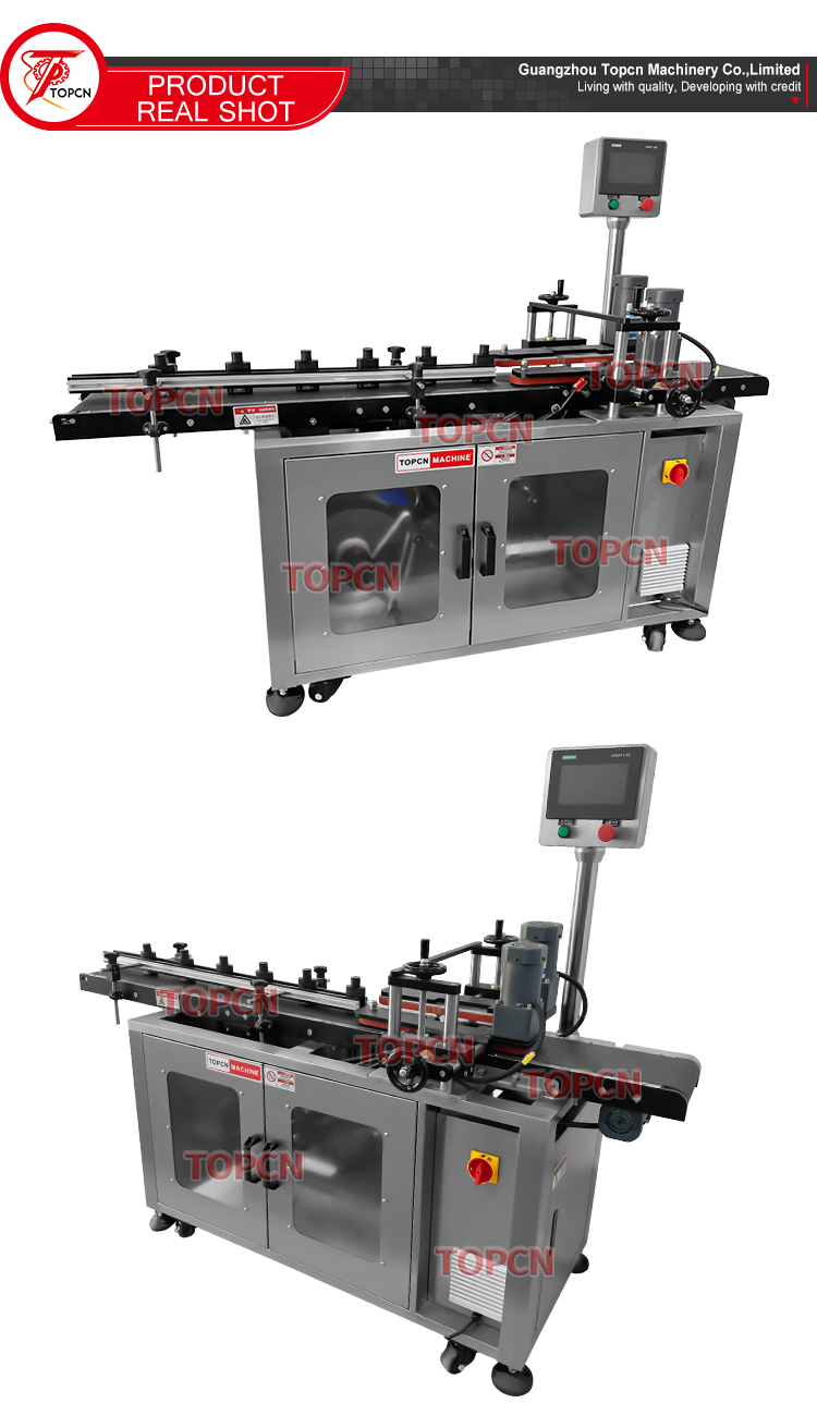 Automatic Cosmetics Box Glass Perfume Bottle Bottom Labeling Machine Flat Surface Adhesive Sticker Label Applicator
