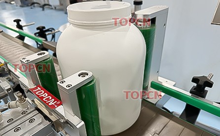 TOPCN New Design Automatic Sauce Round Buckets Bottle Sticker Labeling Machine