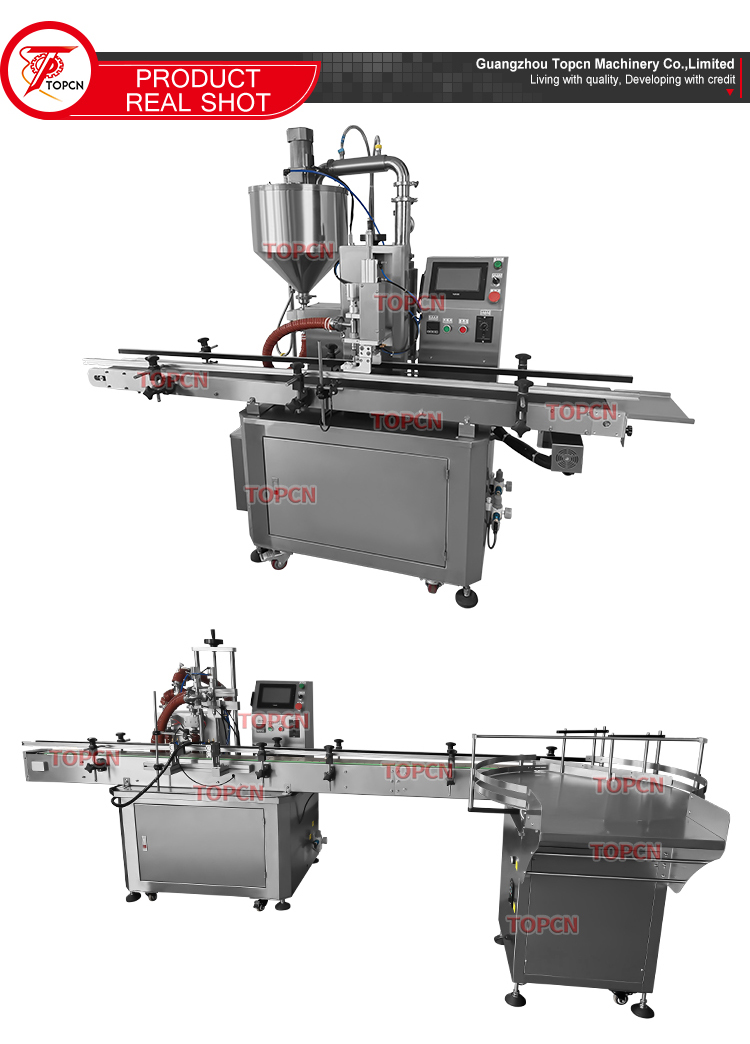 TOPCN Automatic Single Head Petroleum Jelly Vaseline Thick Cream Cosmetic Heating Mixing Filling Machine