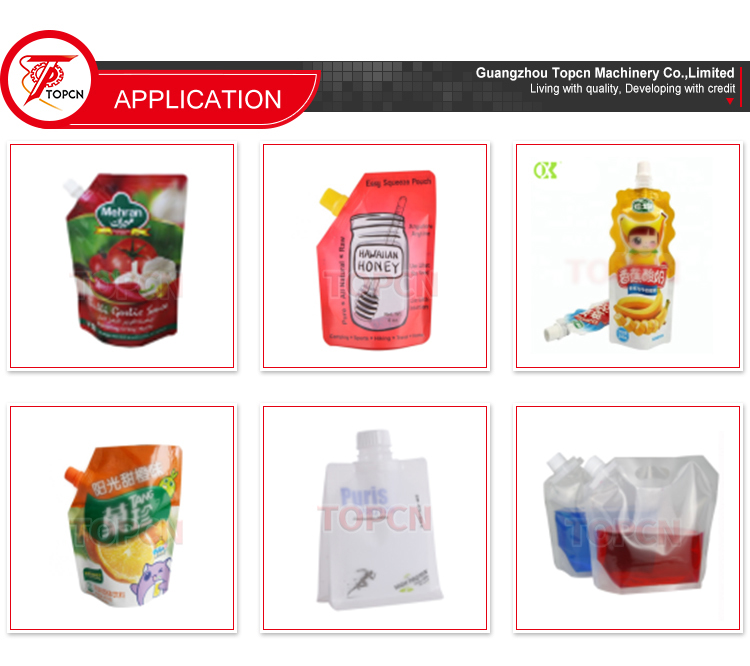 Automatic Servo Gear Pumps Monoblock Rotary Yoghurt Drink Baby Food Pouch Fillilng and Sealing Machine