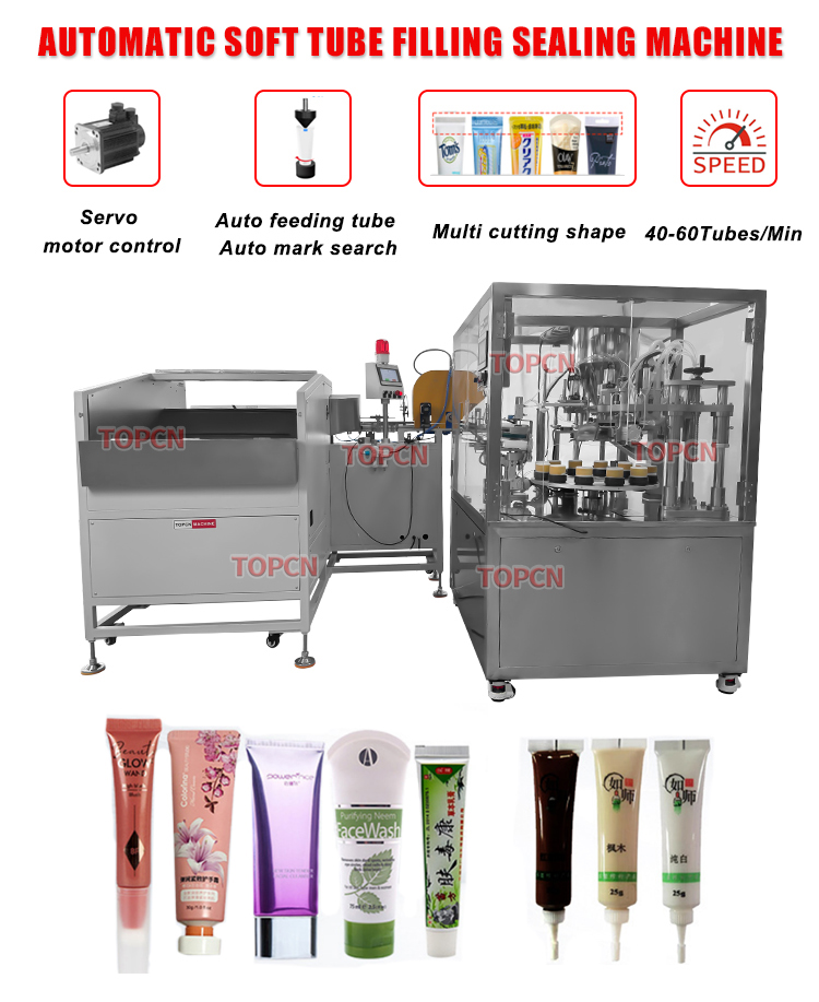 Automatic Toothpaste Cleanser  Plastic Hose  Plastic TubeFilling and Sealing Machine Tube Unscrambler