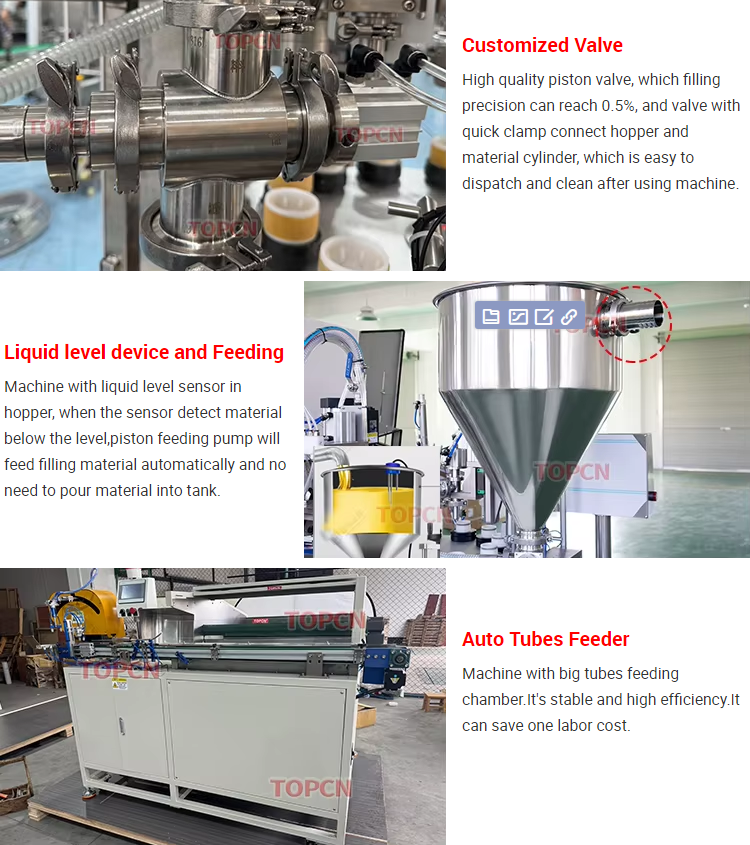 Automatic Toothpaste Cleanser Plastic Hose Plastic TubeFilling and Sealing Machine Tube Unscrambler