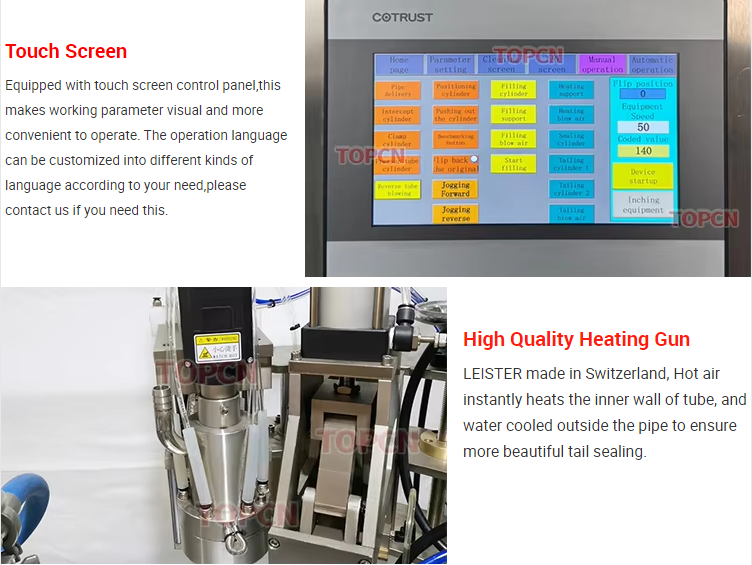 Automatic Toothpaste Cleanser Plastic Hose Plastic TubeFilling and Sealing Machine Tube Unscrambler