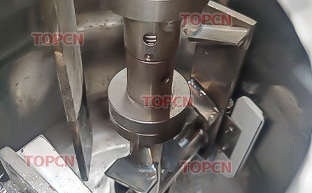 TOPCN SS304/316 Single Layer Juice Milk Mixing Flat/Cone Base Stirrer Mixing Machine