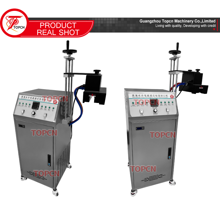 Automatic Food Plastic Glass Can Bottle Cap Aluminum Foil Induction Sealer Continuous Induction Sealing Machine