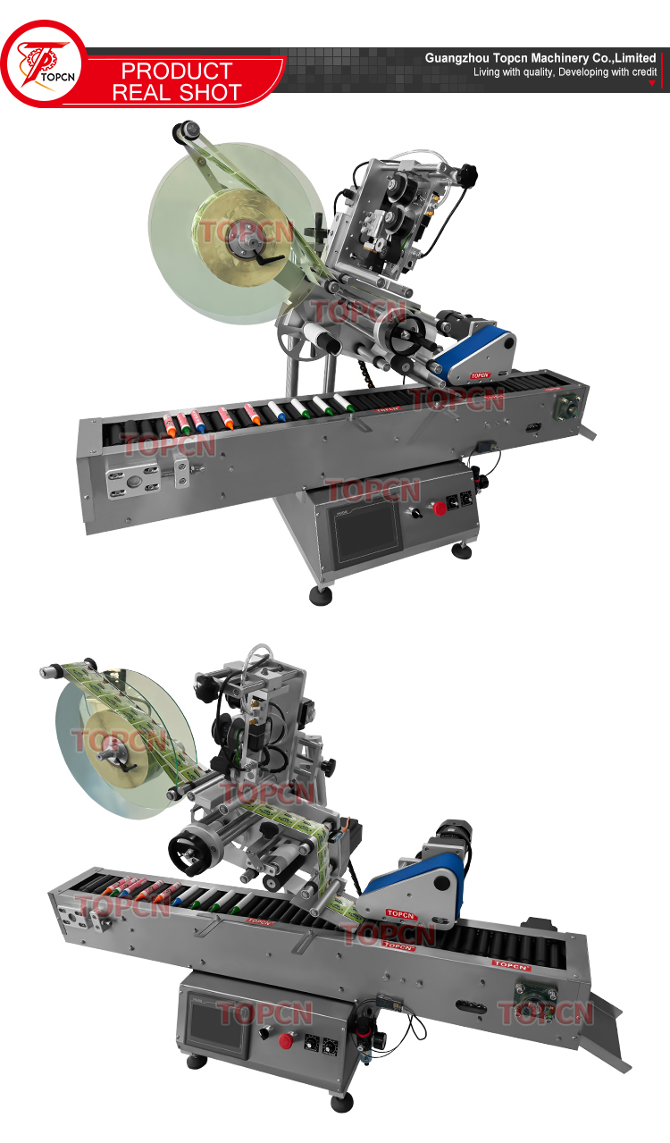 Newly Designed Tabletop Automatic Horizontal Reagent Small Round Vials Bottle Labeling Machine for Plastic Glass Bottle