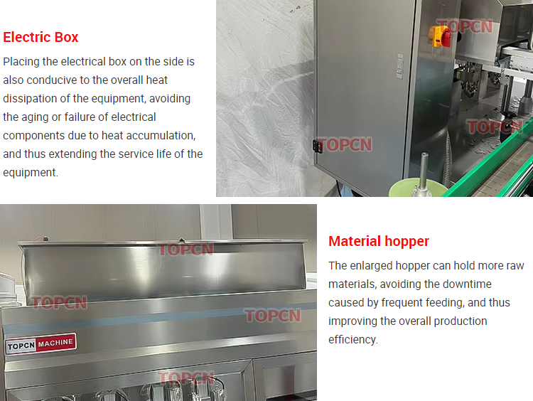 TOPCN Four Heads Engine Oil Tracking Filling Line Skincare Shampoo Detergent Viscous Liquid Paste Tracking Filling Machine