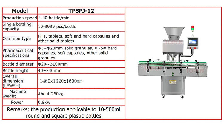 8 Channel Automatic Vibration Counter Softgel Hard Capsule Pill Tablet Counting and Bottling Machine