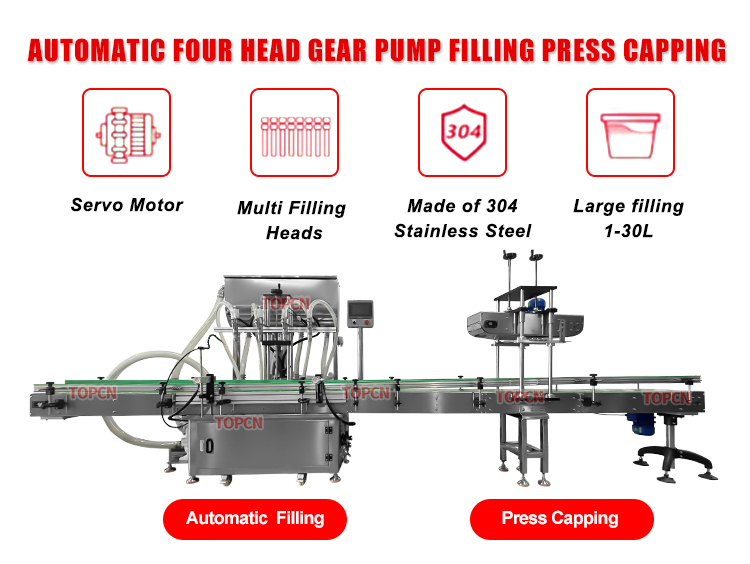 Automatic Viscous Liquid Pail Big Barrel Drum Bucket Cooking Oil Detergent Shower Gel Shampoo Filling Machine Line