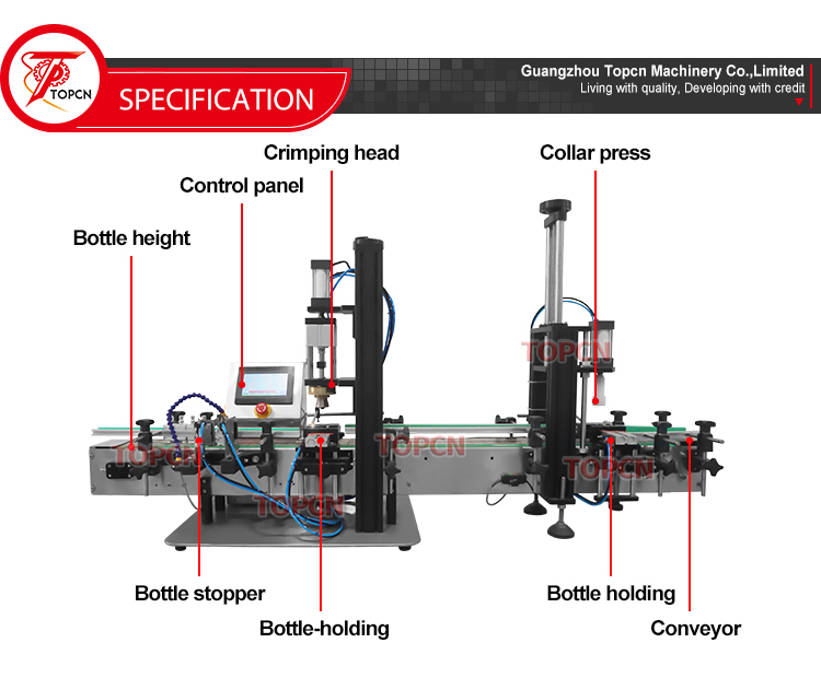 Automatic Liquid Aluminium Perfume Pump Sprayer Bottle Caps Crimping Pressing Capping Machine