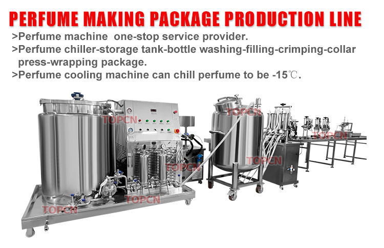 Automatic Freezing Cooling Making Machine Mixer Perfume Bottle Filling Capping Packing Machine Production Line Automatic Freezing Cooling Making Machine Mixer Perfume Bottle Filling Capping Packing Machine Production Line