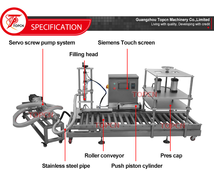 Automatic Drum Chemical Liquid Construction Paints Glass Fiber Chemical Pail Oil Filling Capping Machine