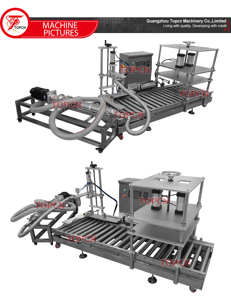 Automatic Drum Chemical Liquid Construction Paints Glass Fiber Chemical Pail Oil Filling Capping Machine