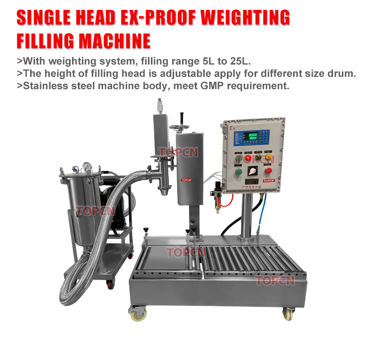 25kg Paint Coating EX Proof Weighing Filling Machine Oil Barrel Filling Machine 25kg Paint Coating EX Proof Weighing Filling Machine Oil Barrel Filling Machine