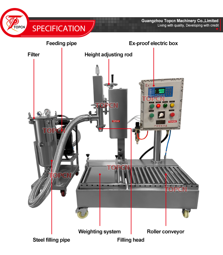 25kg Paint Coating EX Proof Weighing Filling Machine Oil Barrel Filling Machine 25kg Paint Coating EX Proof Weighing Filling Machine Oil Barrel Filling Machine