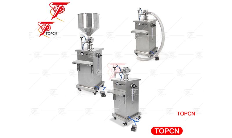 Semi automatic pneumatic bottle filler piston jar filling machines