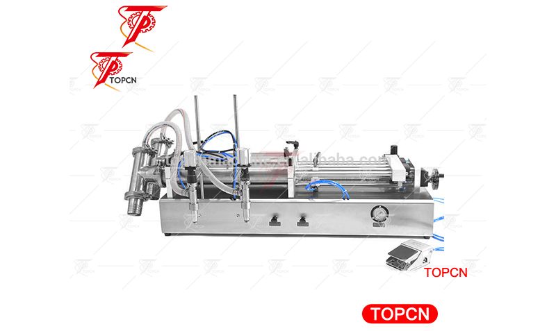 Manufacturer china two heads pneumatic semi automatic mineral water liquid filling machine
