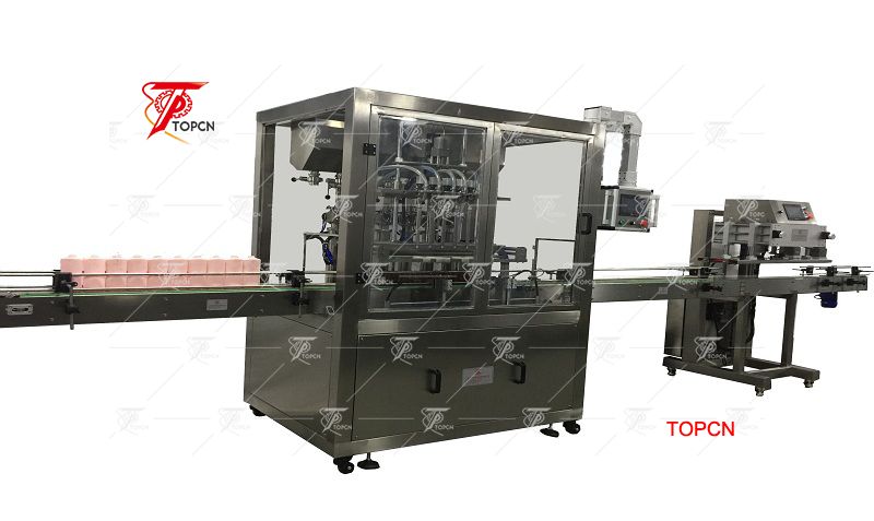 Automatic Shampoo Bottle Filling  Capping Machine  Labeling Machine Made In China