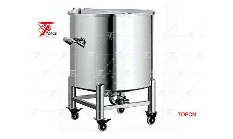 single-layer stainless steel container top open water storage tank