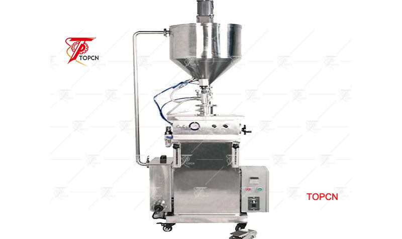 Hot sale semi automatic mixing and heating lipstick bottle filler paste filling machine for cosmetics cream 