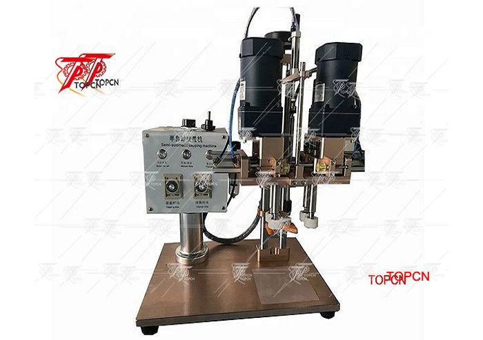 Israel customer purchased small semi automatic manual plastic bottle capping machine