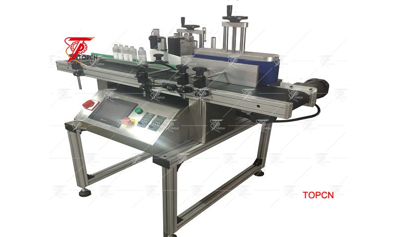 Hot selling small desktop sticker drink bottle labeling machine for tin cans bottles